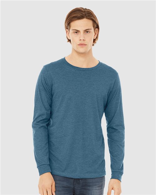 BELLA + CANVAS - Heather CVC Long Sleeve Tee