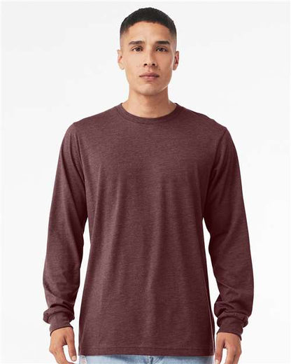 BELLA + CANVAS - Heather CVC Long Sleeve Tee