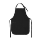 Apron with Patch Pockets Adjustable Neck Strap With Buckle - Black / Adult - Apron