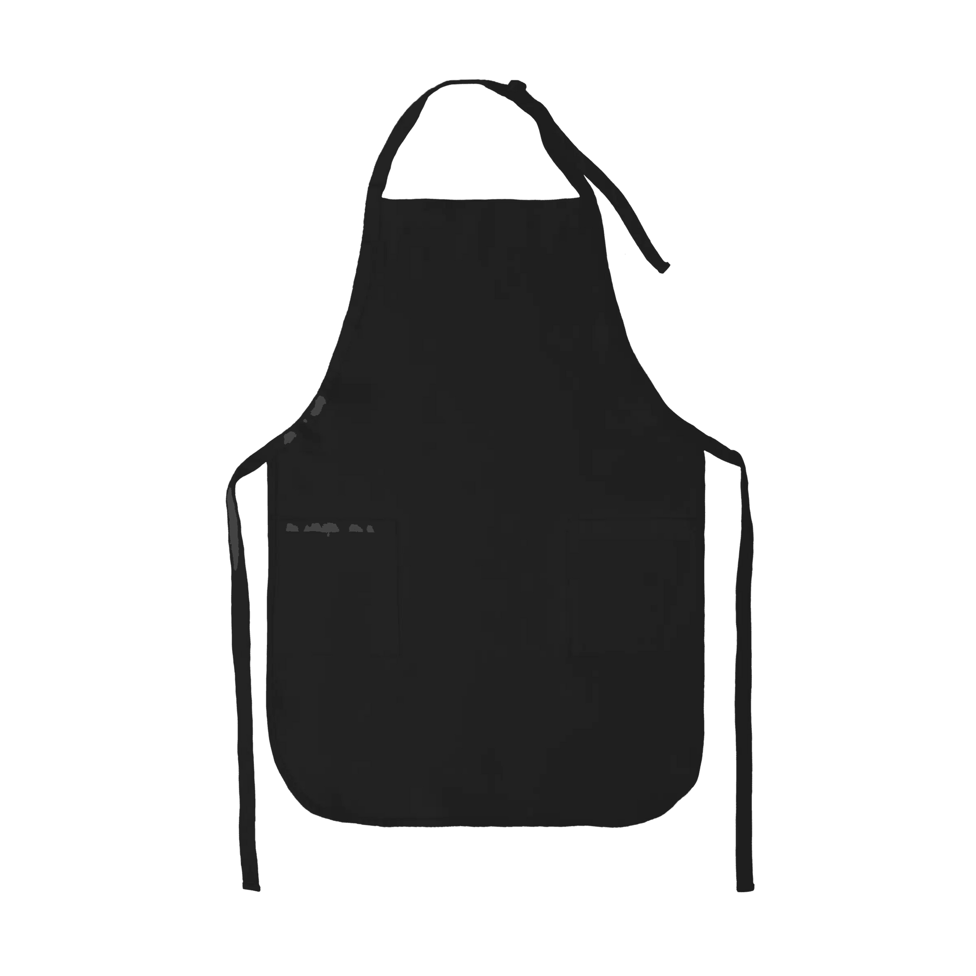 Apron with Patch Pockets Adjustable Neck Strap With Buckle - Black / Adult - Apron
