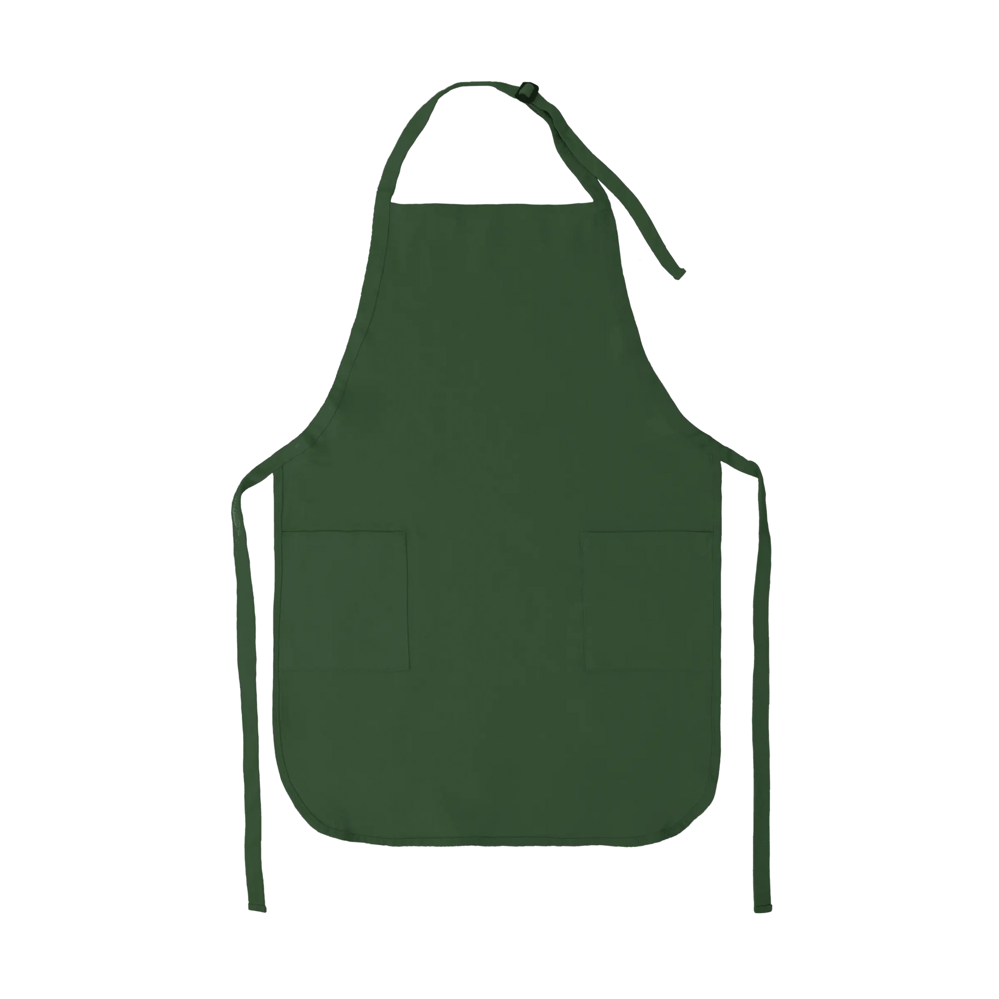 Apron with Patch Pockets Adjustable Neck Strap With Buckle - Forest / Adult - Apron