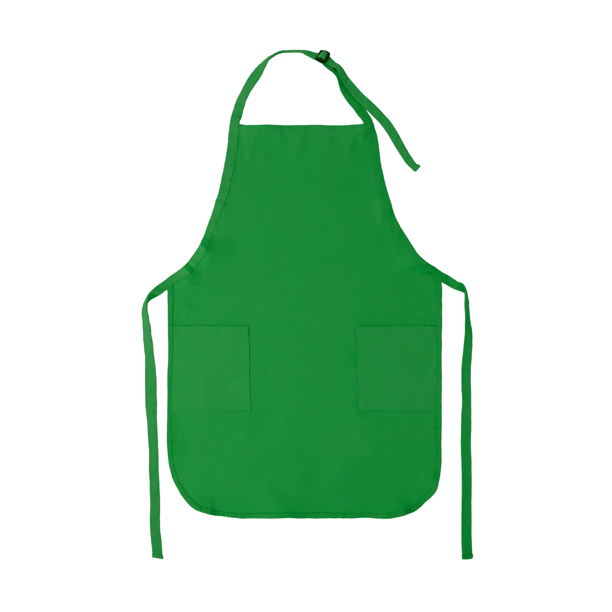 Apron with Patch Pockets Adjustable Neck Strap With Buckle - Grass Green / Adult - Apron