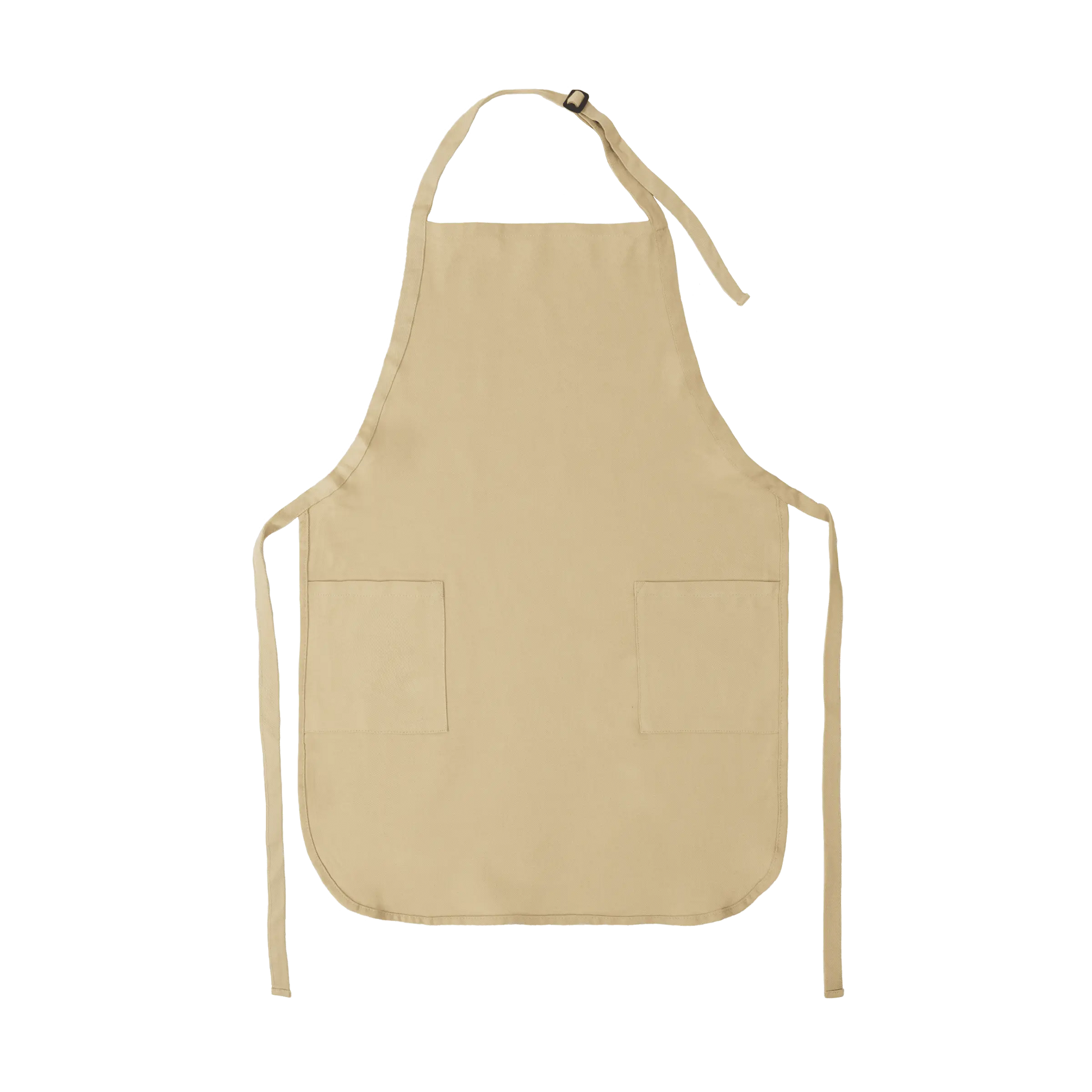 Apron with Patch Pockets Adjustable Neck Strap With Buckle - Natural / Adult - Apron