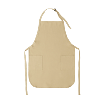 Apron with Patch Pockets Adjustable Neck Strap With Buckle - Natural / Adult - Apron