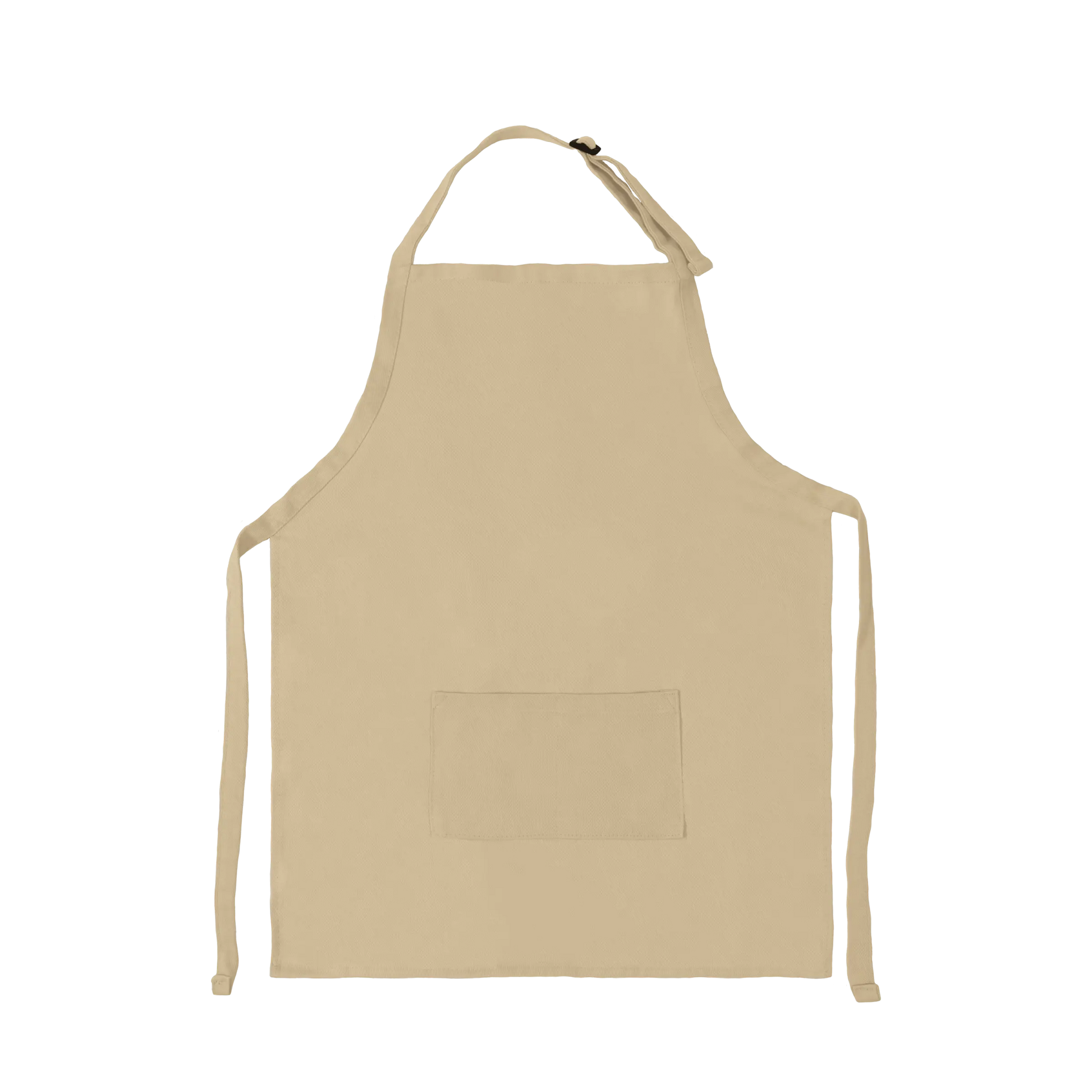 Apron with Patch Pockets Adjustable Neck Strap With Buckle - Natural / Youth - Apron