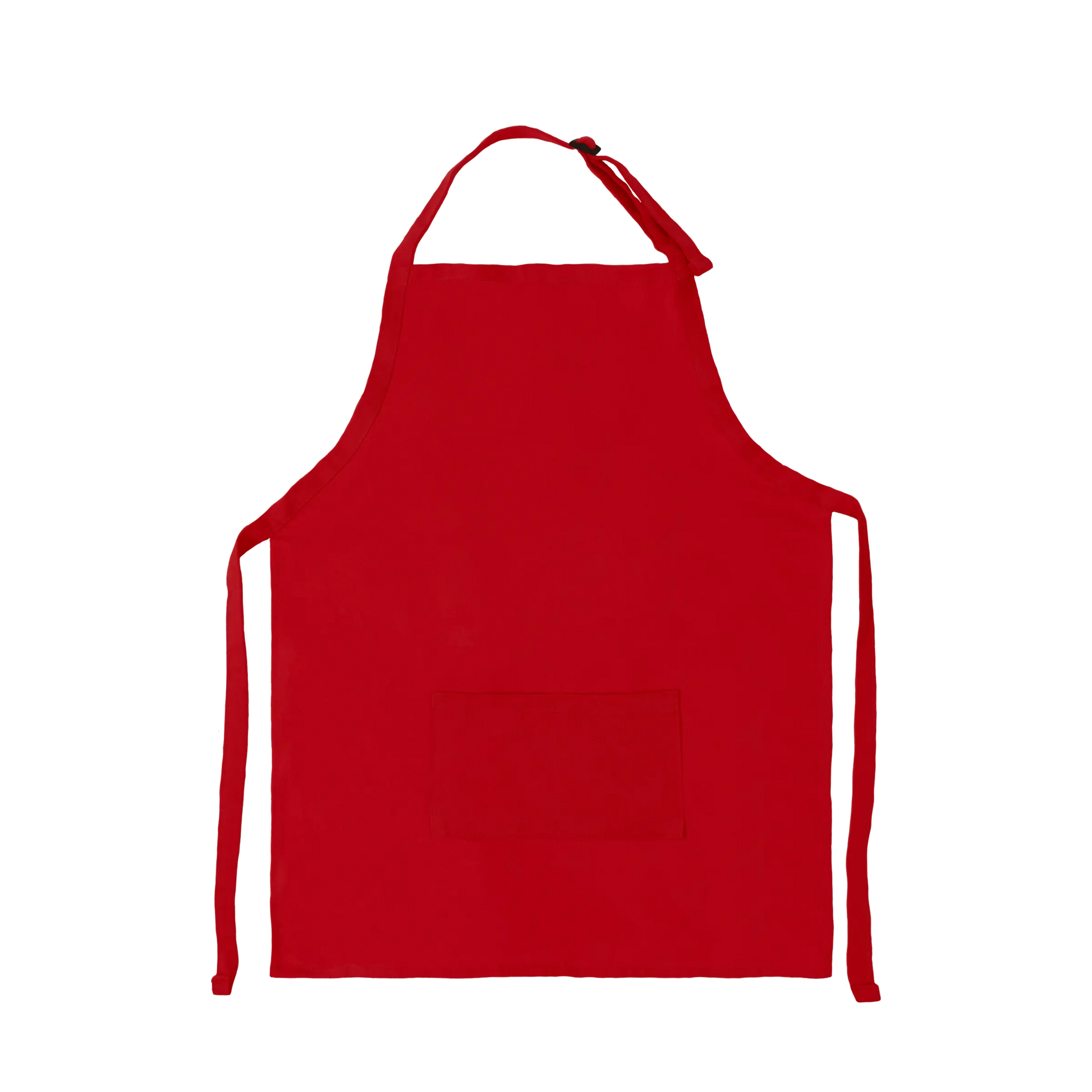 Apron with Patch Pockets Adjustable Neck Strap With Buckle - Red / Youth - Apron