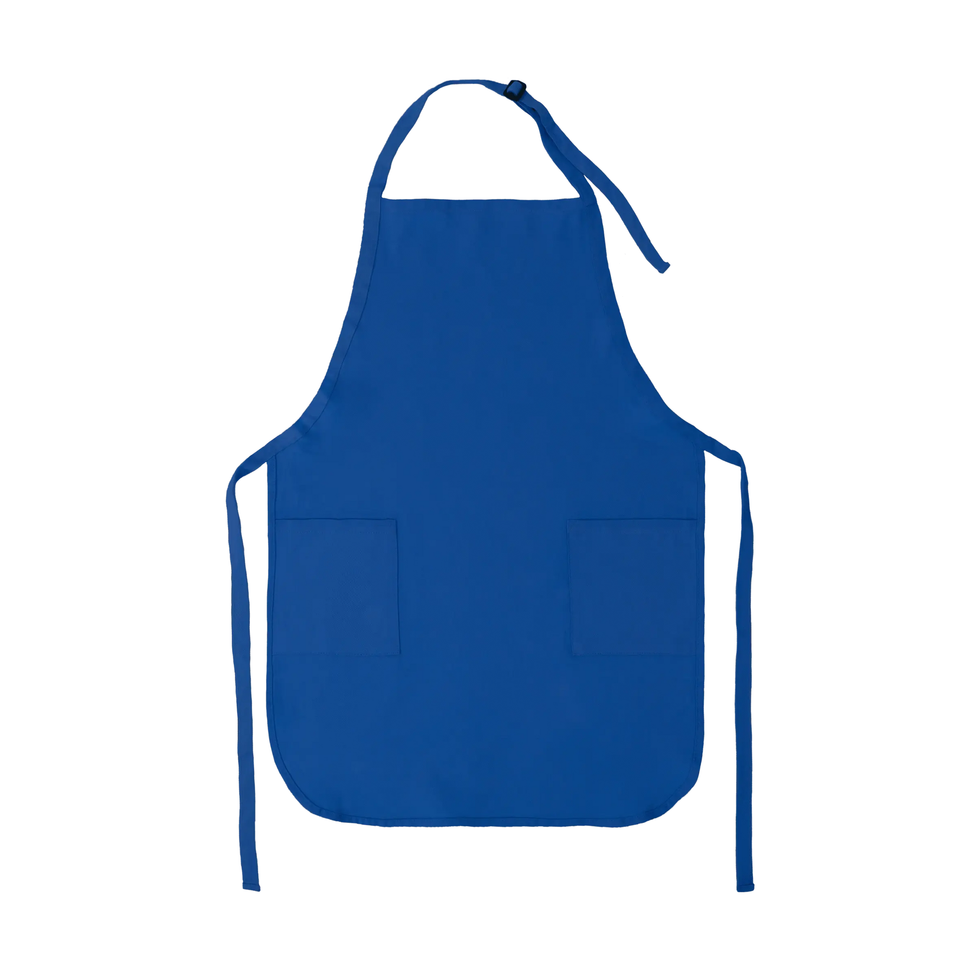Apron with Patch Pockets Adjustable Neck Strap With Buckle - Royal / Adult - Apron