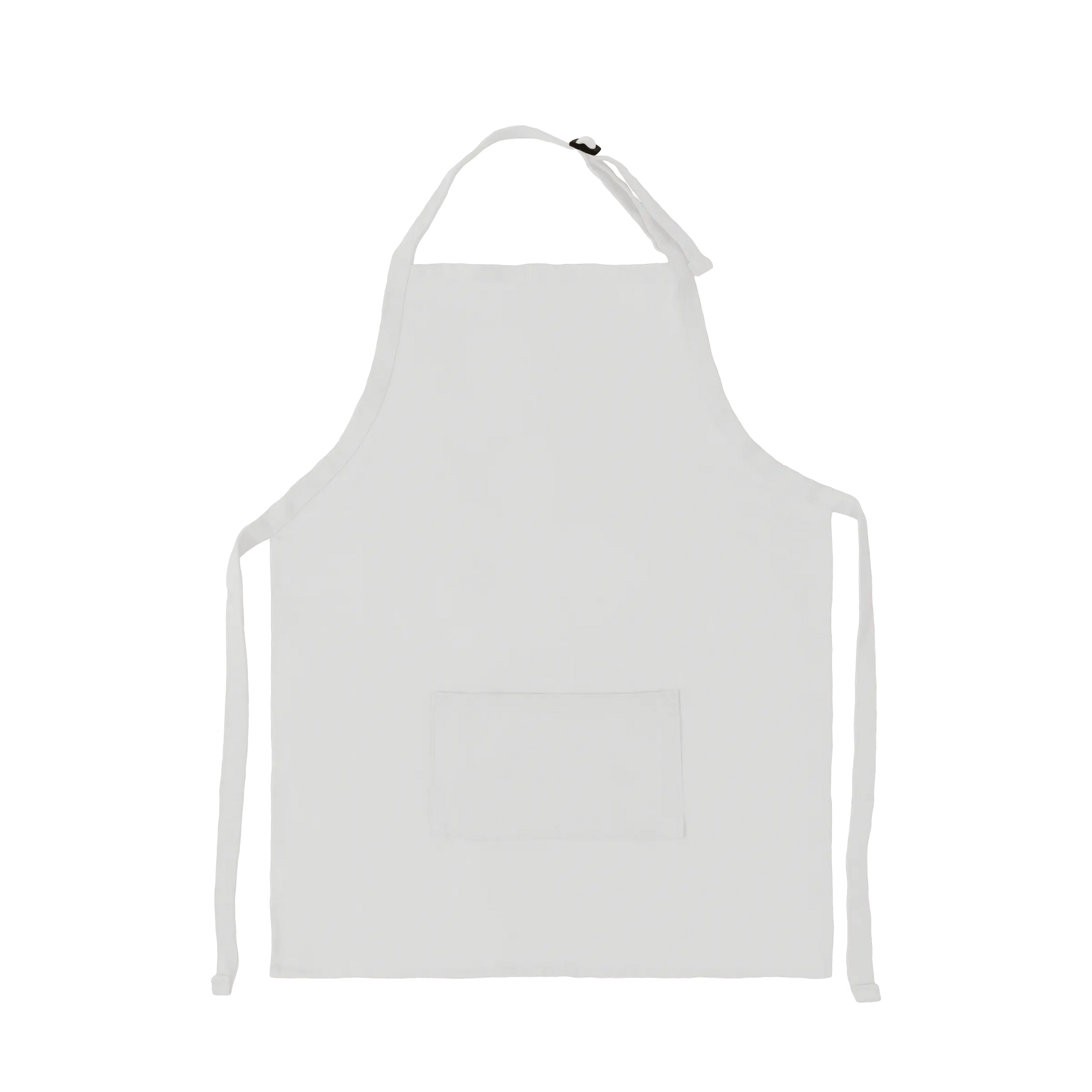 Apron with Patch Pockets Adjustable Neck Strap With Buckle - White / Youth - Apron