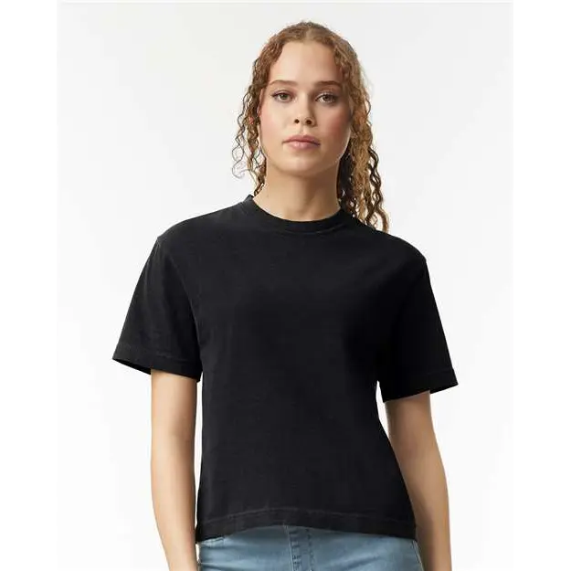 Comfort Colors - Women’s Heavyweight Boxy T-Shirt - Black / S - Adult T-Shirt